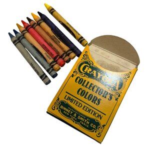 Crayola Collector’s Colors Limited Edition Retired Set 8 Crayons - DAMAGED